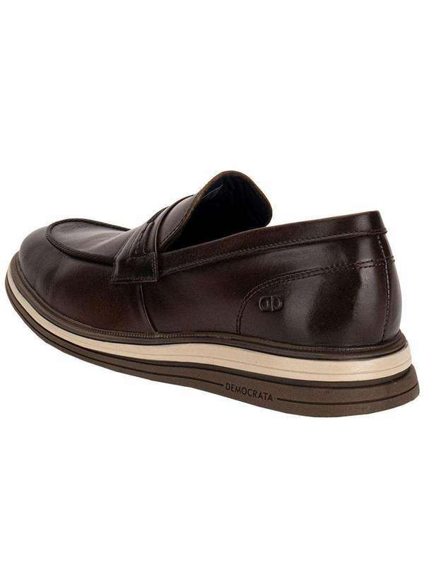 Democrata - Sapato Masculino Dune Hi Soft Democrata 298203 Café 3