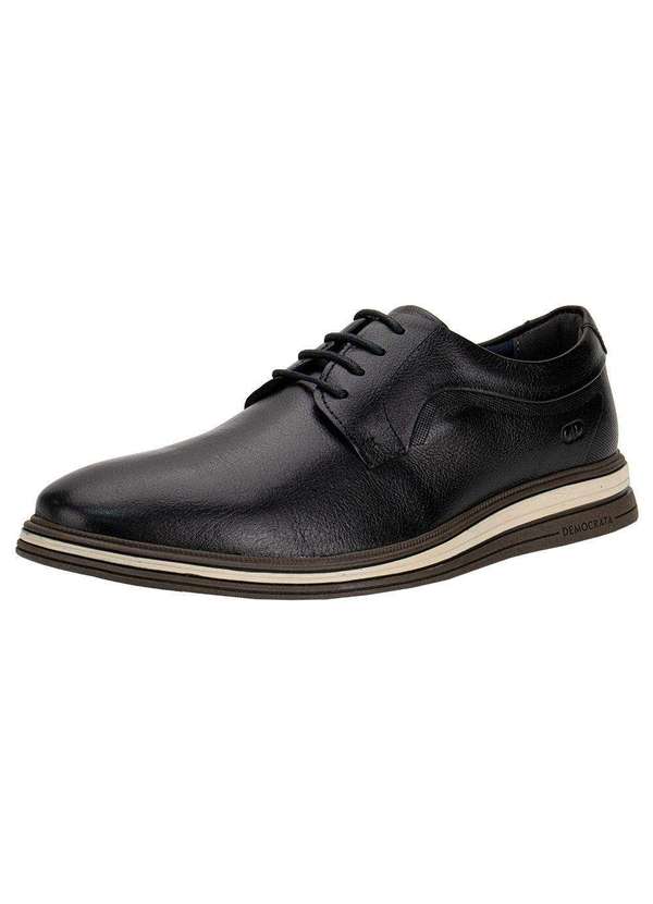 Democrata - Sapato Masculino Hi-Soft 32 Dune Democrata 298201 Preto 1