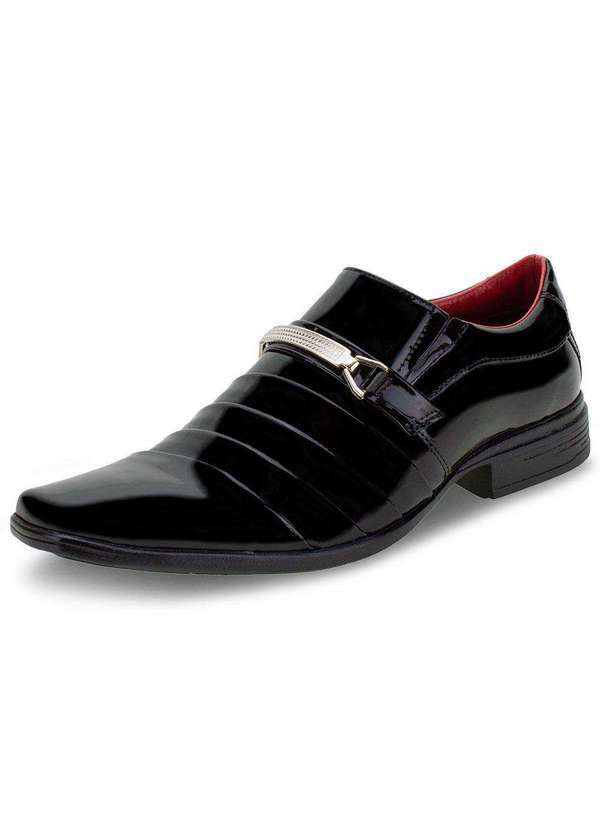 Bkarellus - Sapato Masculino Social Bkarellus - 7007 - Verniz/Preto