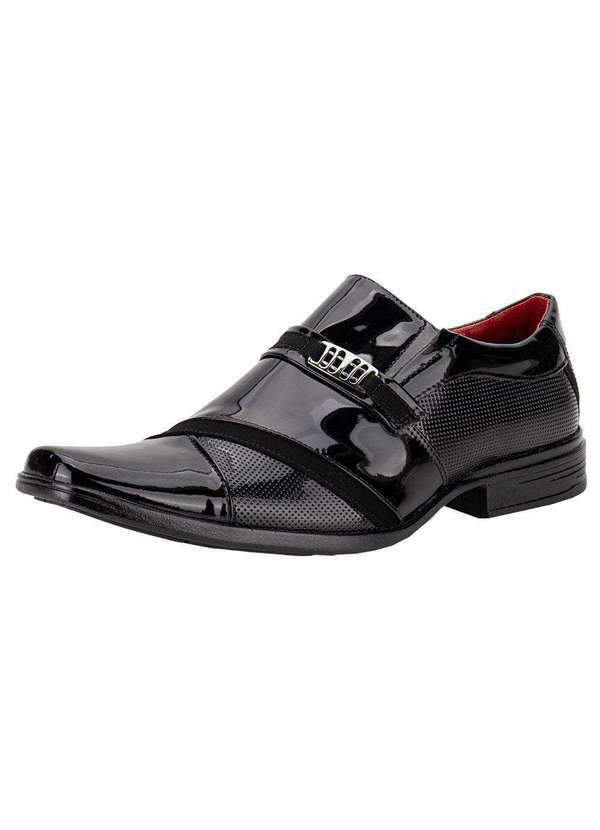 Bkarellus - Sapato Masculino Social Bkarellus - 7038 Verniz/Preto 01