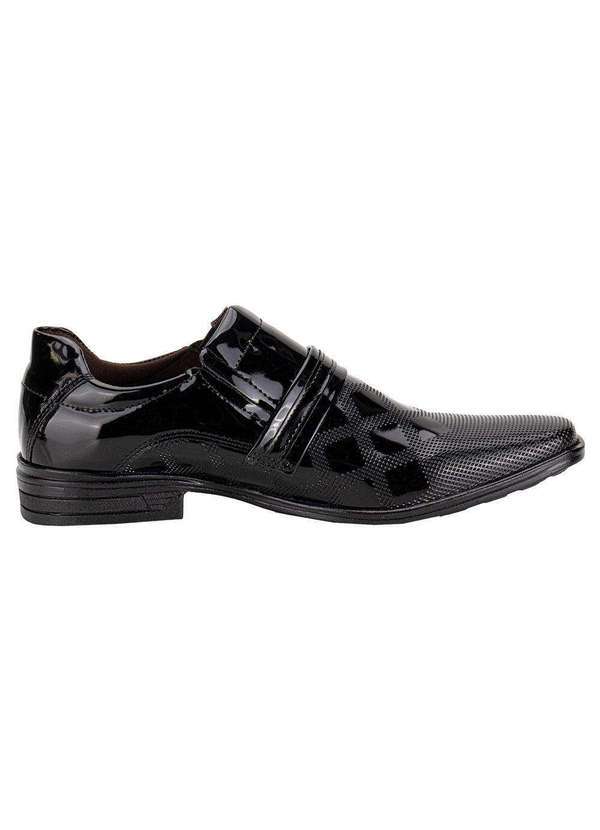 Bkarellus - Sapato Masculino Social Bkarellus Tr97 - Verniz/Preto 01 5