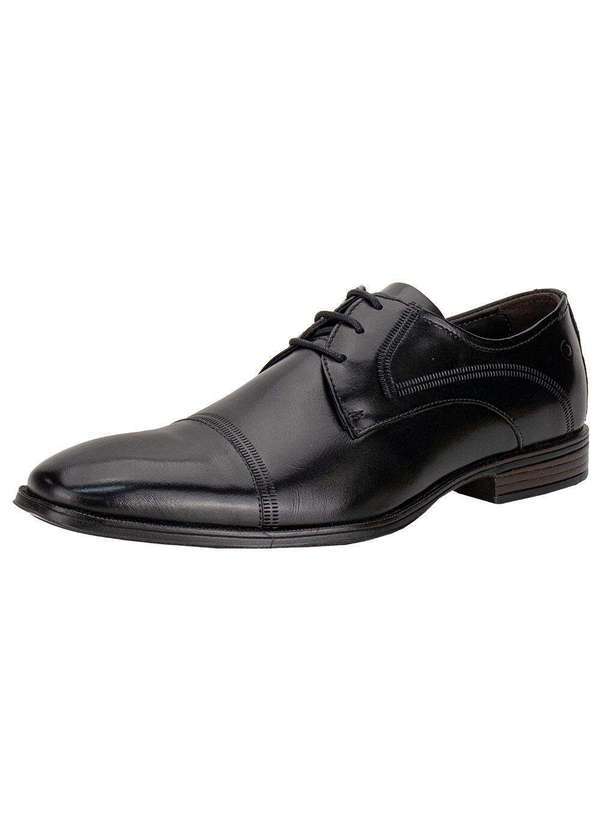 Democrata - Sapato Masculino Social Clooney Democrata 495102 - Preto
