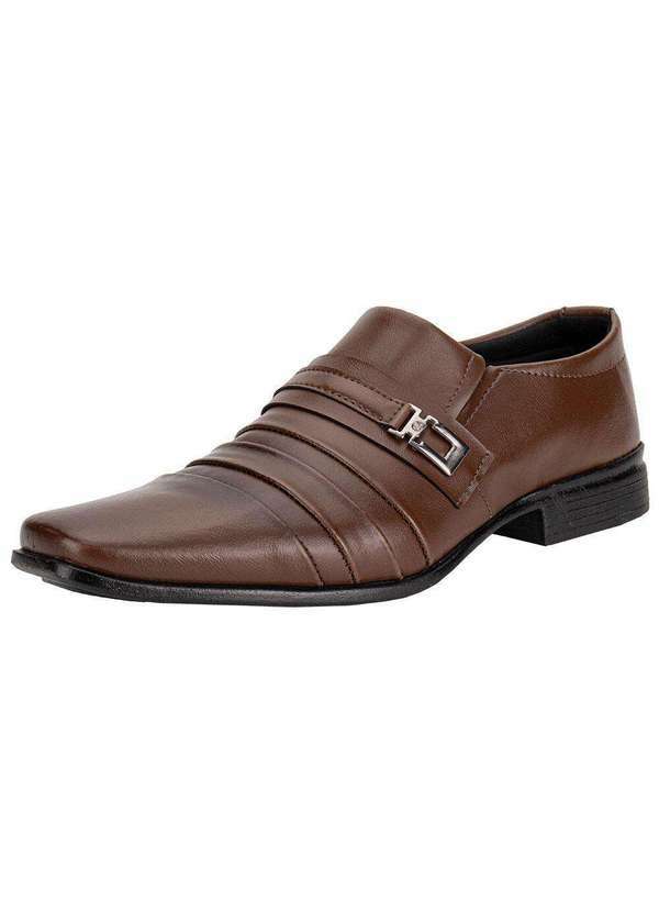 Mais Leve - Sapato Masculino Social Mais Leve 612 - Caramelo