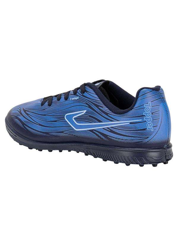 Topper - Chuteira Society Slick V Topper Tp0493 - Azul 3