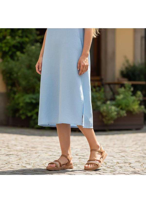 Moleca - Sandália Feminina Flat Moleca 5490120 Salmão 2