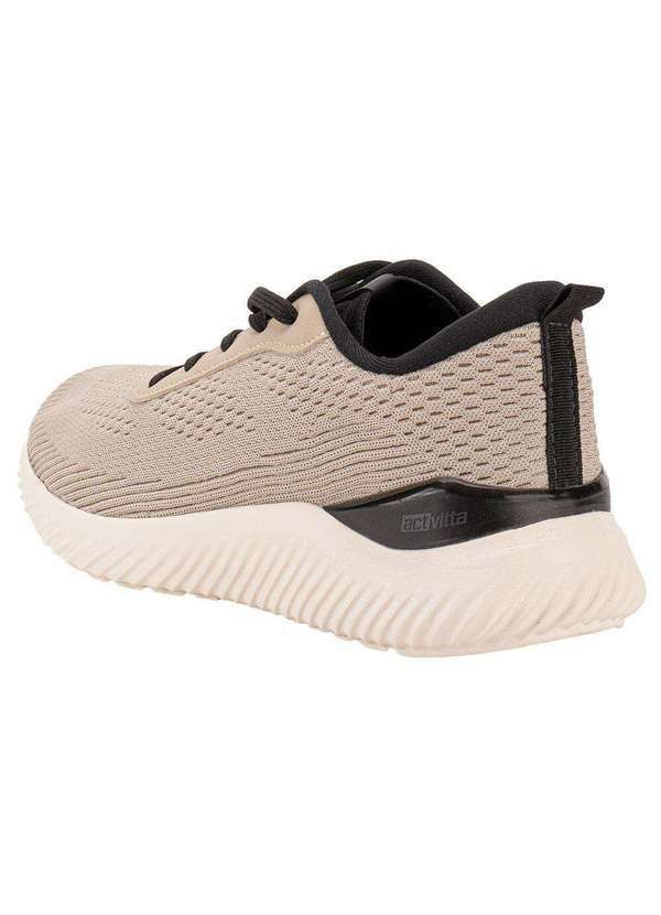 Actvitta - Tênis Masculino Actvitta 4901200 - Bege/Preto 3