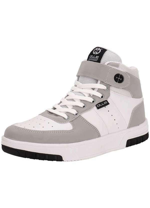 Ollie - Tênis Masculino Cano Alto Alpha 3 Ollie 400 - Branco/Cinza 1