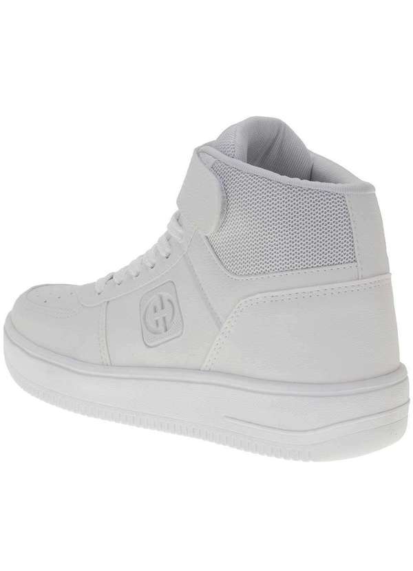 Ollie - Tênis Masculino Cano Alto Premium Ollie 417 - Branco 3