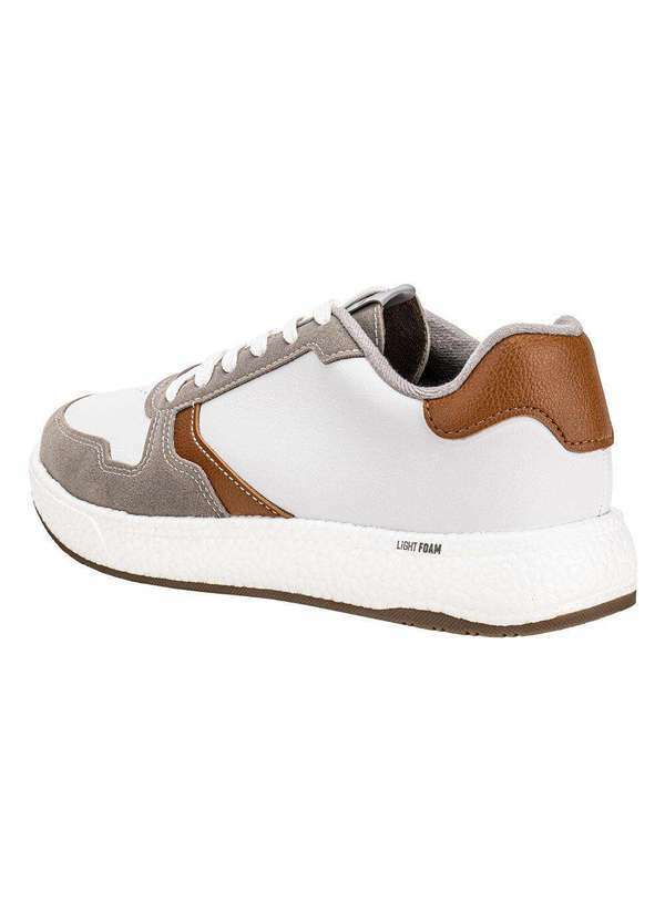 Brsport - Tênis Masculino Casual Brsport 2297102 - Branco/Cinza 3
