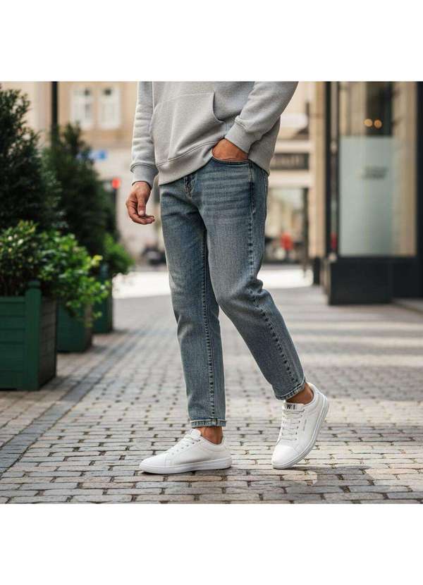 West Coast - Tênis Masculino Casual Capri West Coast 313097 Branco 2