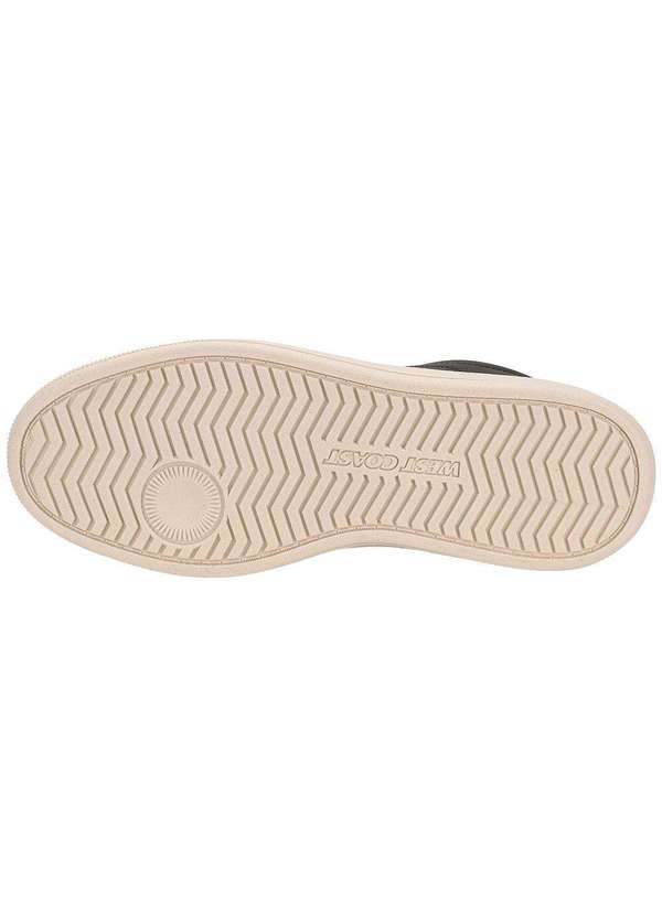 West Coast - Tênis Masculino Casual Capri West Coast 313097 Preto 4