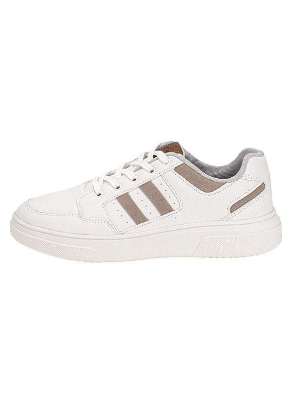 Confort Way - Tênis Masculino Casual Confort Way 502404 Branco/Cinza 2