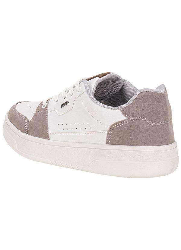 Confort Way - Tênis Masculino Casual Confort Way 902501 - Branco/Cinza 3
