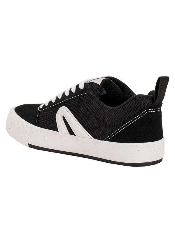 Rainha - Tênis Masculino Casual Lord Rainha Ra0380 - Preto/Branco 3