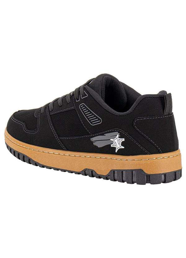 Nesk - Tênis Masculino Casual Nesk - C5725 - Preto/Bege 3