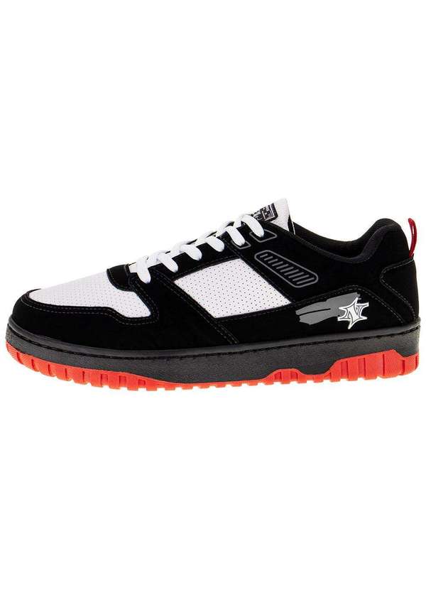 Nesk - Tênis Masculino Casual Nesk - C5725 - Preto/Branco 2