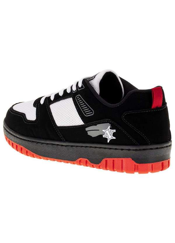 Nesk - Tênis Masculino Casual Nesk - C5725 - Preto/Branco 3