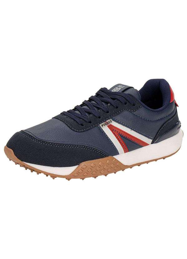 Polo Go - Tênis Masculino Casual Polo Go Go461 - Azul/Vermelho