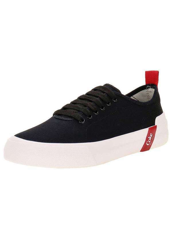 Coca Cola - Tênis Masculino Charlotte Canvas Coca-Cola Cc2404 - Preto