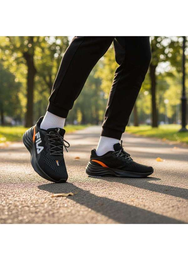 Fila - Tênis Masculino Comet 2 Fila F01r00192 Preto/Laranja 2