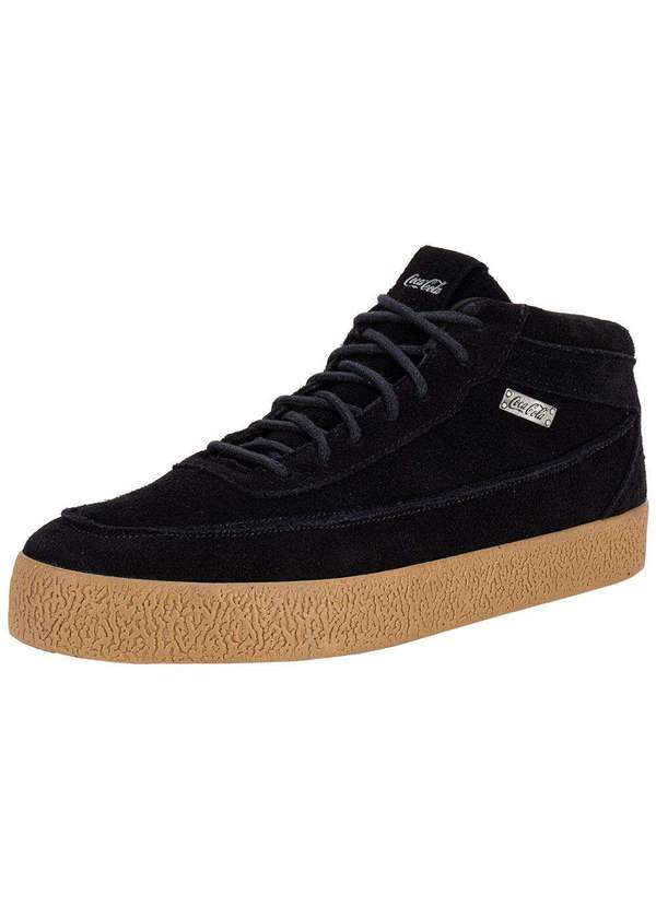 Coca Cola - Tênis Masculino Corts Coca-Cola Cc2492 Preto/Camurça 1