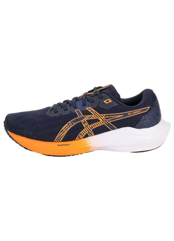 Asics - Tênis Masculino Gel Shogun 7 Asics 1011c017 - Azul/Laranja 2