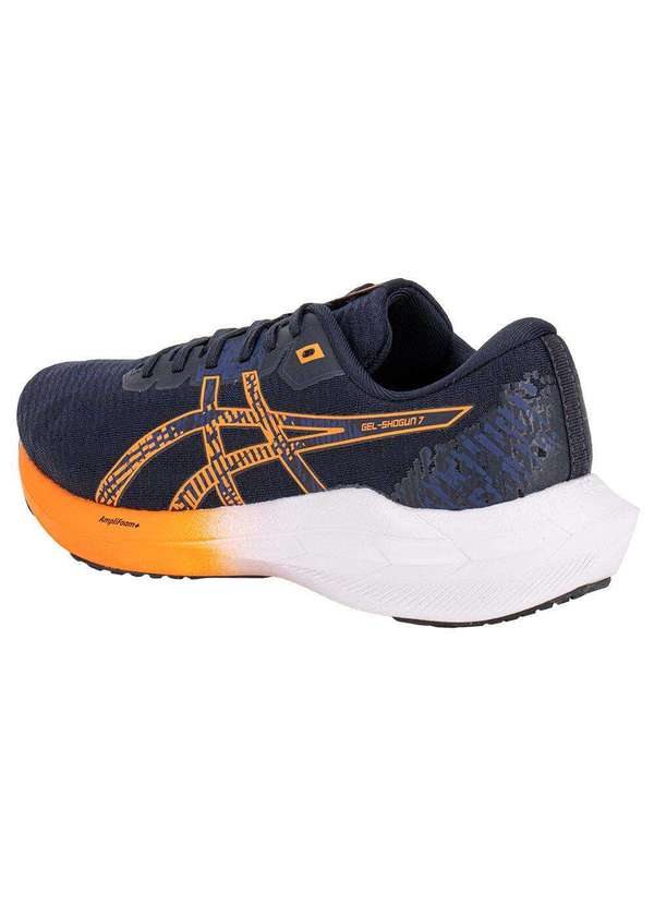 Asics - Tênis Masculino Gel Shogun 7 Asics 1011c017 - Azul/Laranja 3