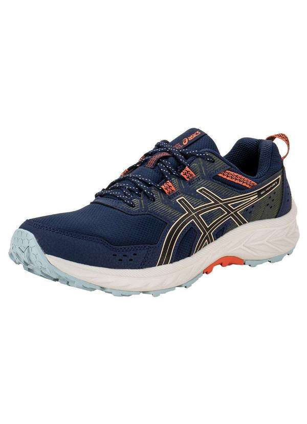 Asics - Tênis Masculino Gel Venture 9 Asics - 1011b486 - Azul/Laranja