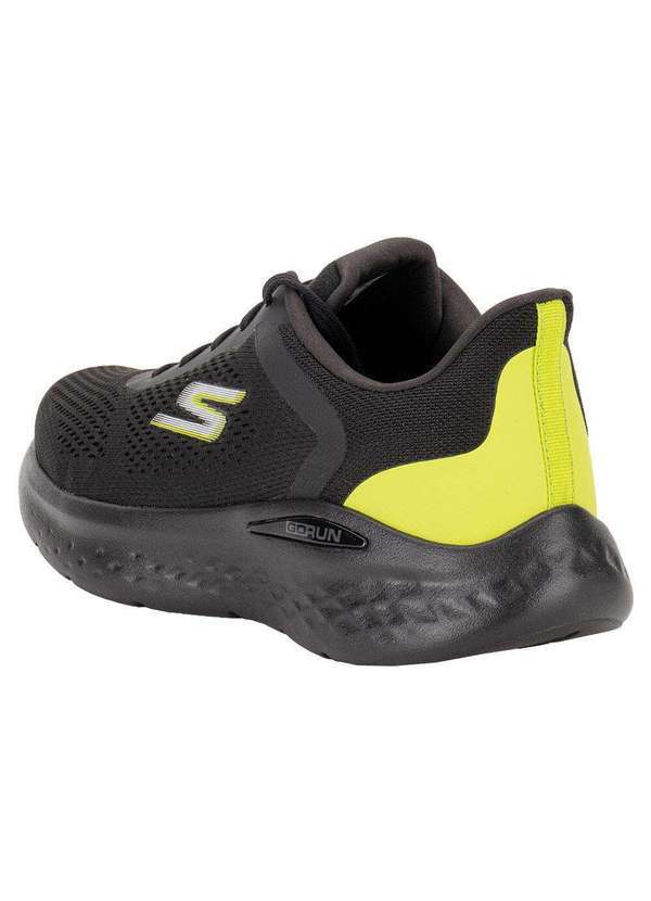 Skechers - Tênis Masculino Go Run Lite Skechers 894340br - Preto/Verde 3