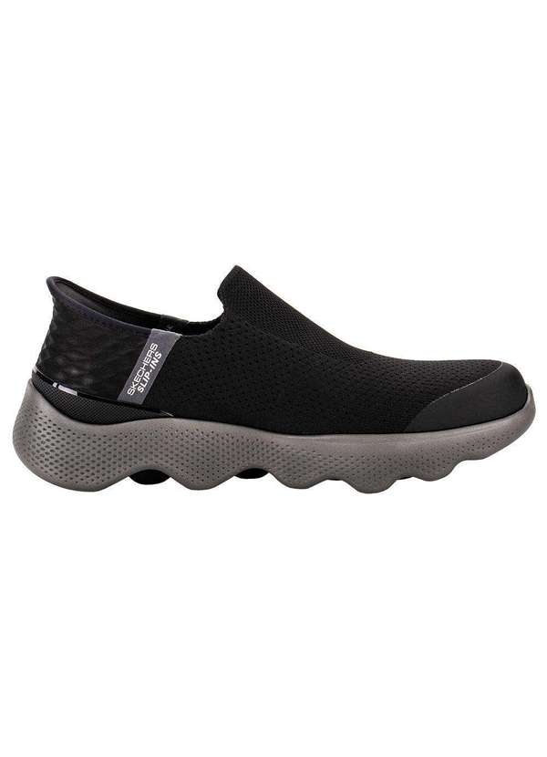 Skechers - Tênis Masculino Go Walk Massage Fit Current Skechers 216411 - Preto/Cinza 5