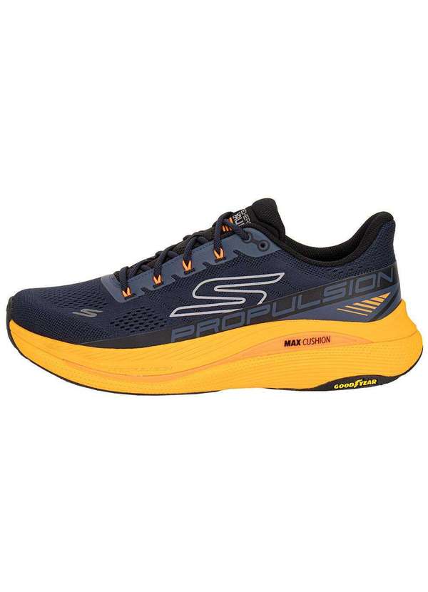 Skechers - Tênis Masculino Max Cushioning Propulsion Skechers 220509 Marinho/Laranja 2