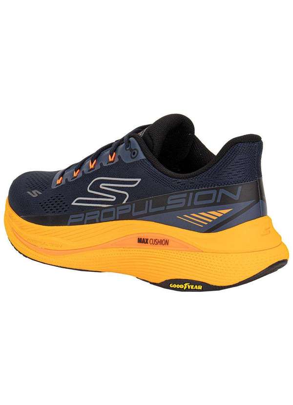Skechers - Tênis Masculino Max Cushioning Propulsion Skechers 220509 Marinho/Laranja 3