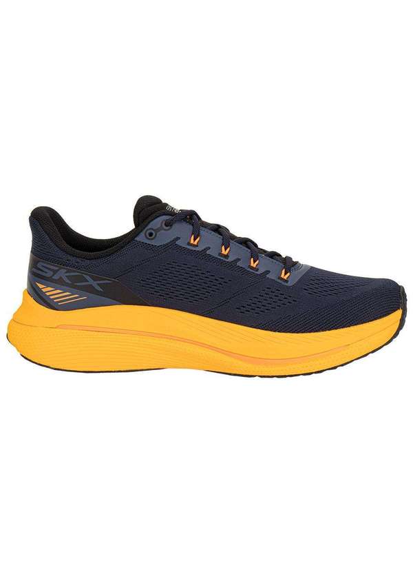 Skechers - Tênis Masculino Max Cushioning Propulsion Skechers 220509 Marinho/Laranja 5