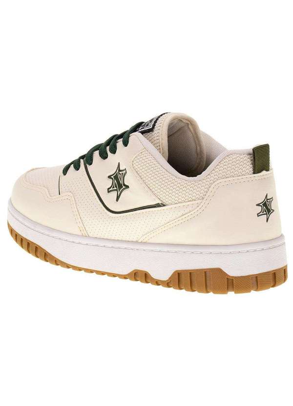 Nesk - Tênis Masculino Nesk - C5731 - Bege/Verde 3