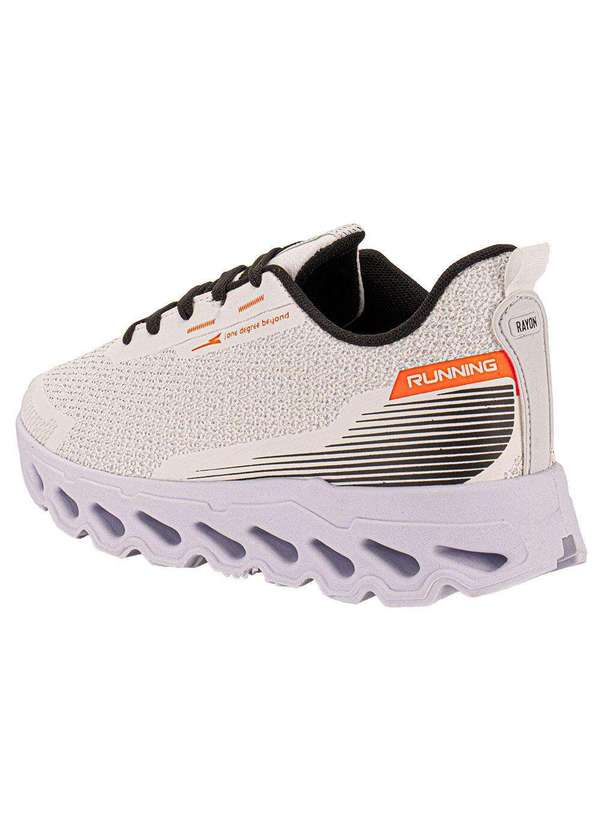 Rayon - Tênis Masculino Rayon R1517 - Branco/Laranja 3