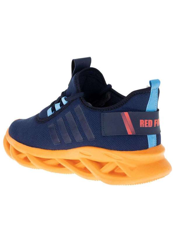 Red Fox - Tênis Masculino Red Fox - 1490 - Azul/Laranja 3
