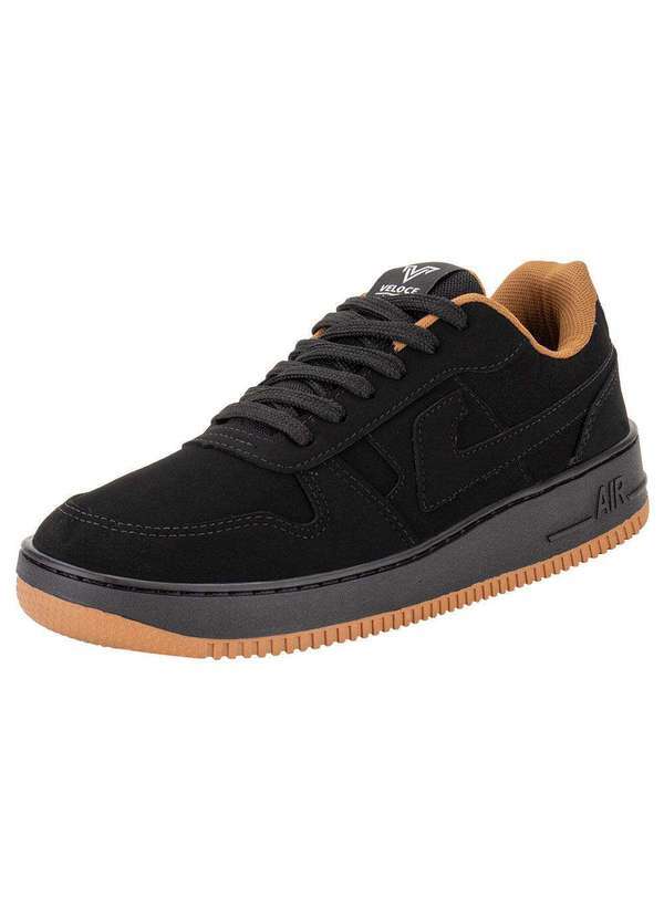 Veloce - Tênis Masculino Skate Veloce V704 - Preto/Bege