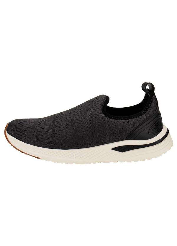 Zeuz - Tênis Masculino Slip On Zeuz 71kx - Cinza/Preto 2