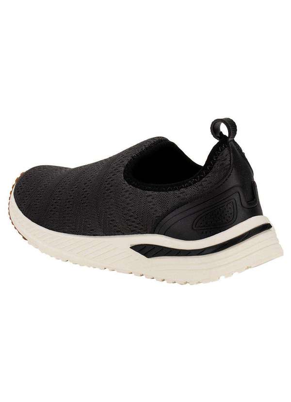 Zeuz - Tênis Masculino Slip On Zeuz 71kx - Cinza/Preto 3