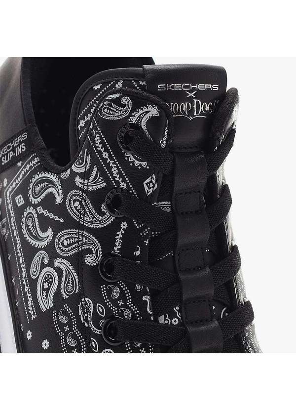 Skechers - Tênis Masculino Snoop Dogg: Snoop One- Double G Leather - Preto/Branco 4