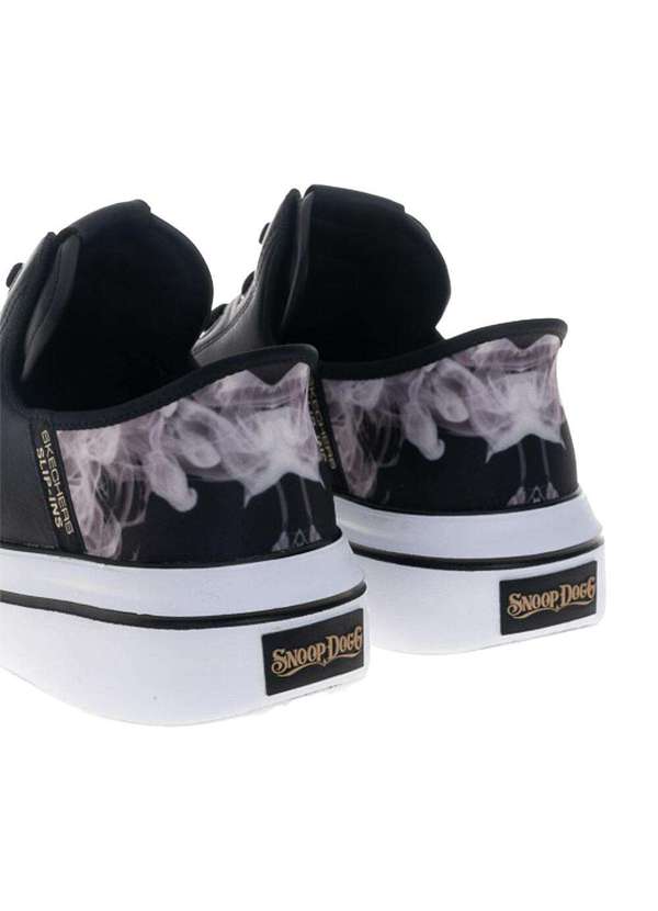 Skechers - Tênis Masculino Snoop Dogg: Snoop One-Og Leather Skechers - Preto/Branco 4