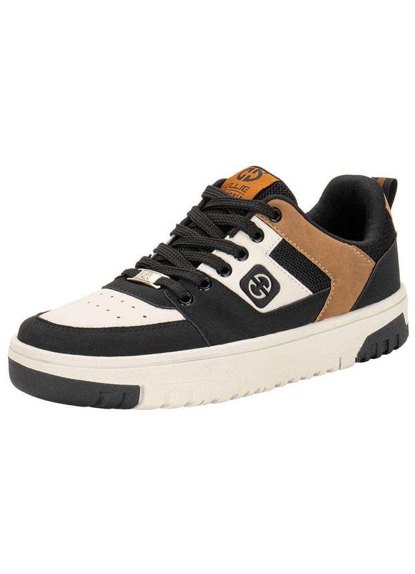 Ollie - Tênis Masculino Tyger 2 Ollie 501 - Bege/Preto