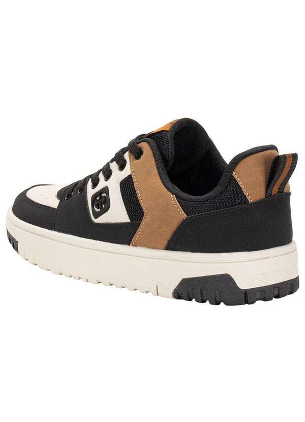 Ollie - Tênis Masculino Tyger 2 Ollie 501 - Bege/Preto 3