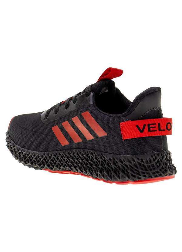Veloce - Tênis Masculino Veloce - V4027 - Preto/Vermelho 01 3