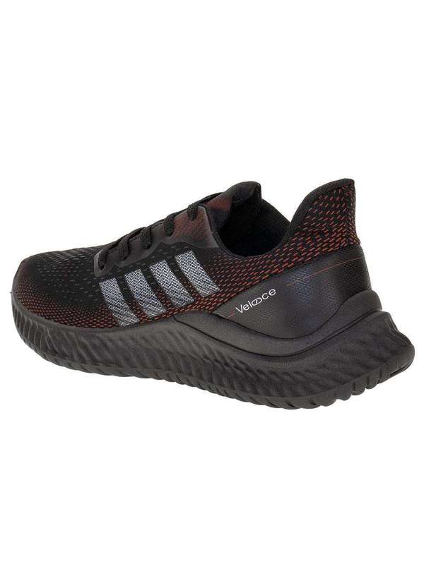 Veloce - Tênis Masculino Veloce V4801 - Preto/Vermelho 3