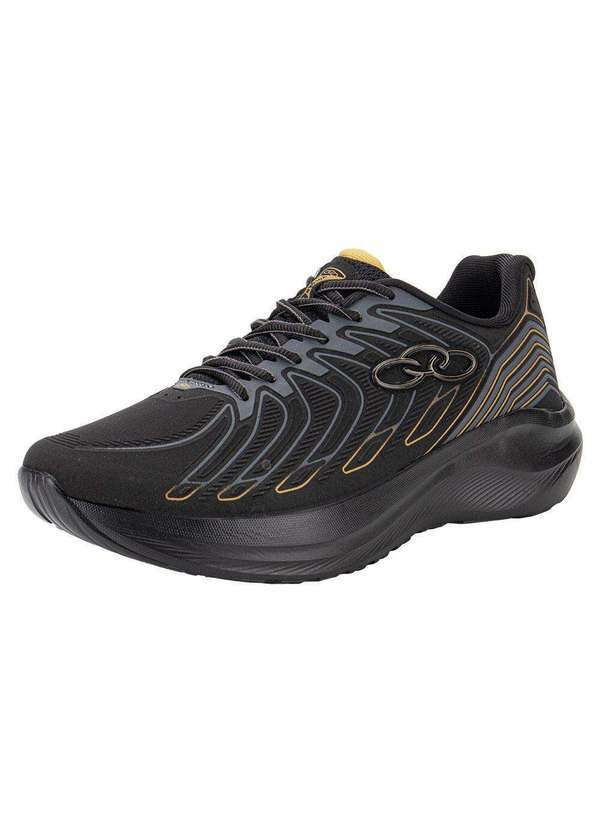 Olympikus - Tênis Masculino Volcan 2 Olympikus 43538342 - Preto/Dourado