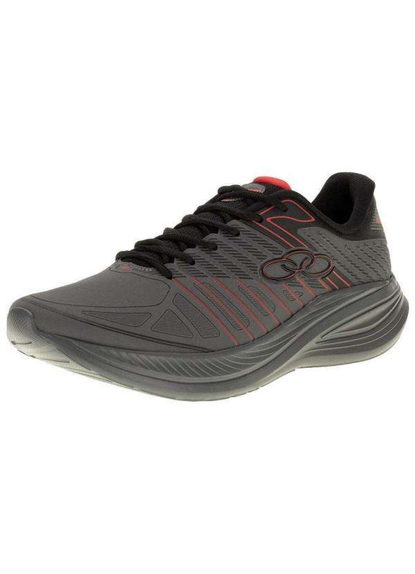 Olympikus - Tênis Masculino Volcan Olympikus - 150 - Cinza/Vermelho