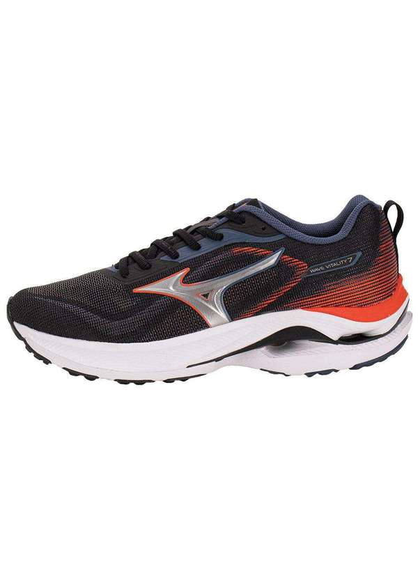 Mizuno - Tênis Masculino Wave Vitality 7 Mizuno 101130130 Preto/Laranja 2