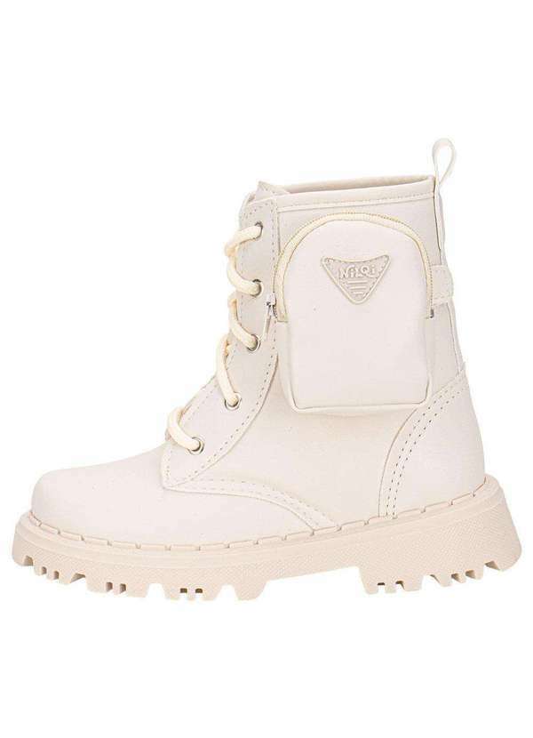 Nilqi - Bota Infantil Coturno Bag Nilqi - 1500 - Branco/Off 2