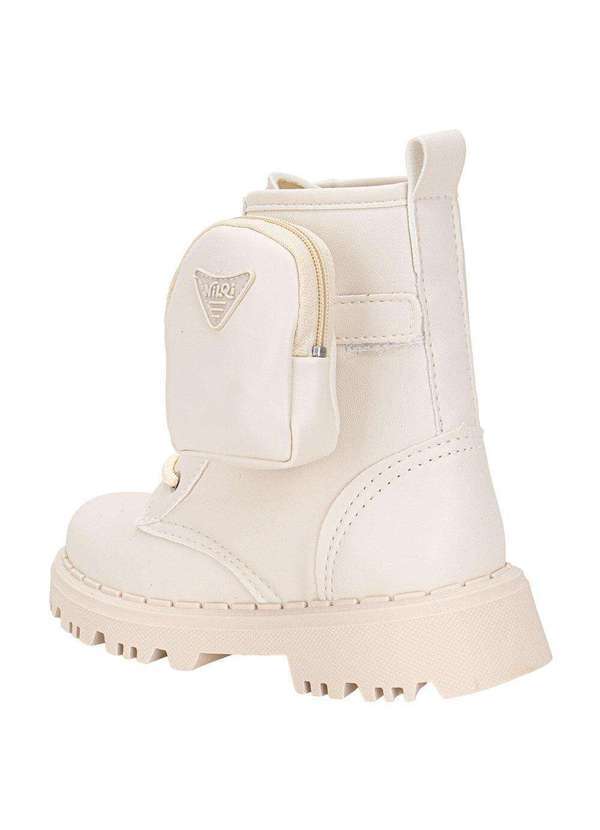Nilqi - Bota Infantil Coturno Bag Nilqi - 1500 - Branco/Off 3